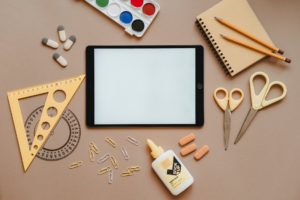 school themed flatlay